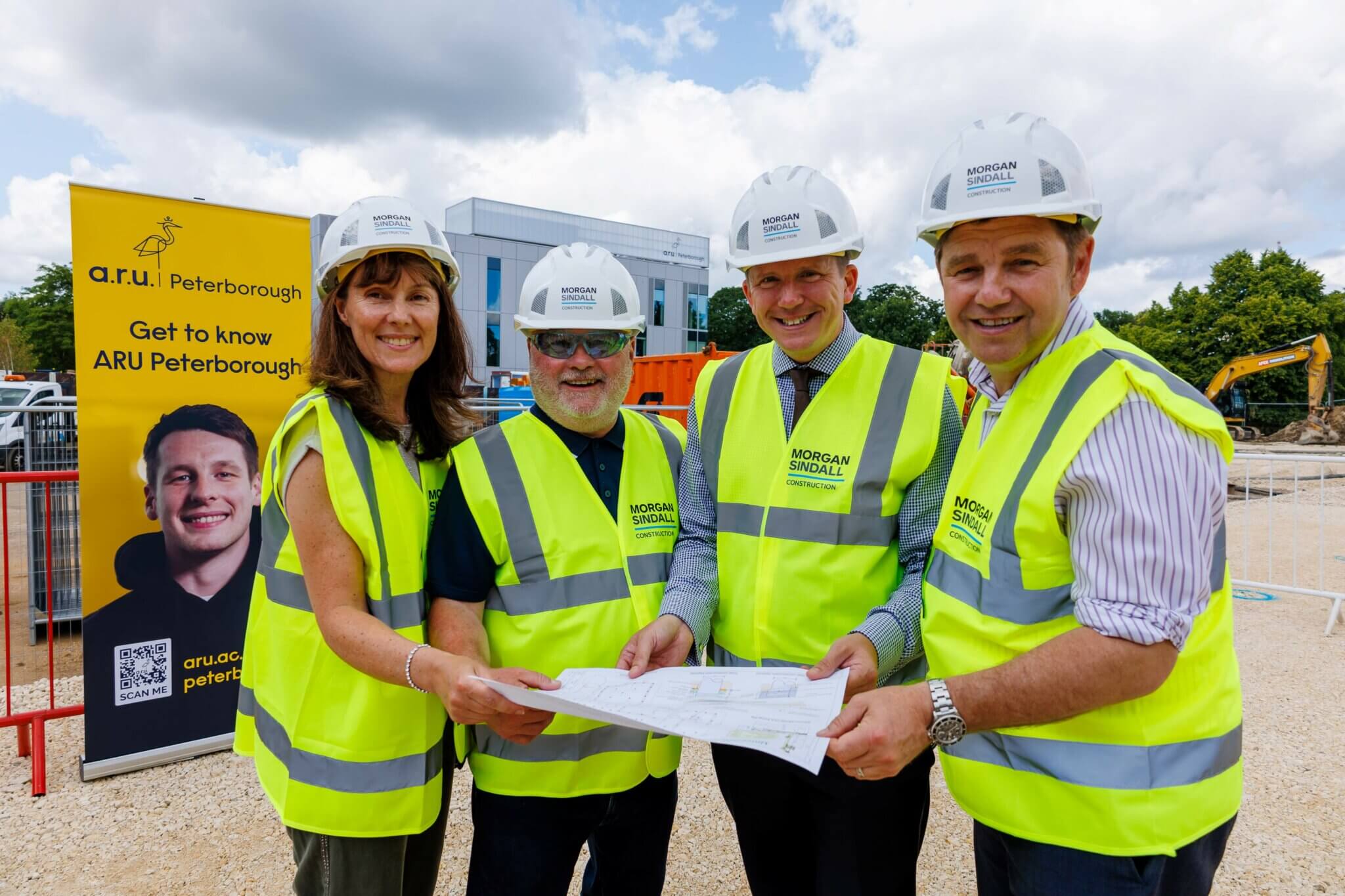 Celebration for start of building works for second teaching building with ‘Living Lab’ at ARU